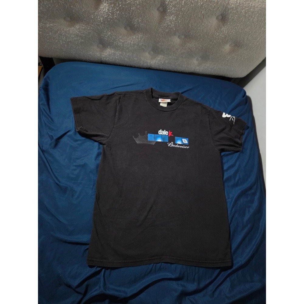 Winners Circle Dale Earnhardt Jr 8 Budweiser Racing T-Shirt Black Mens Medium